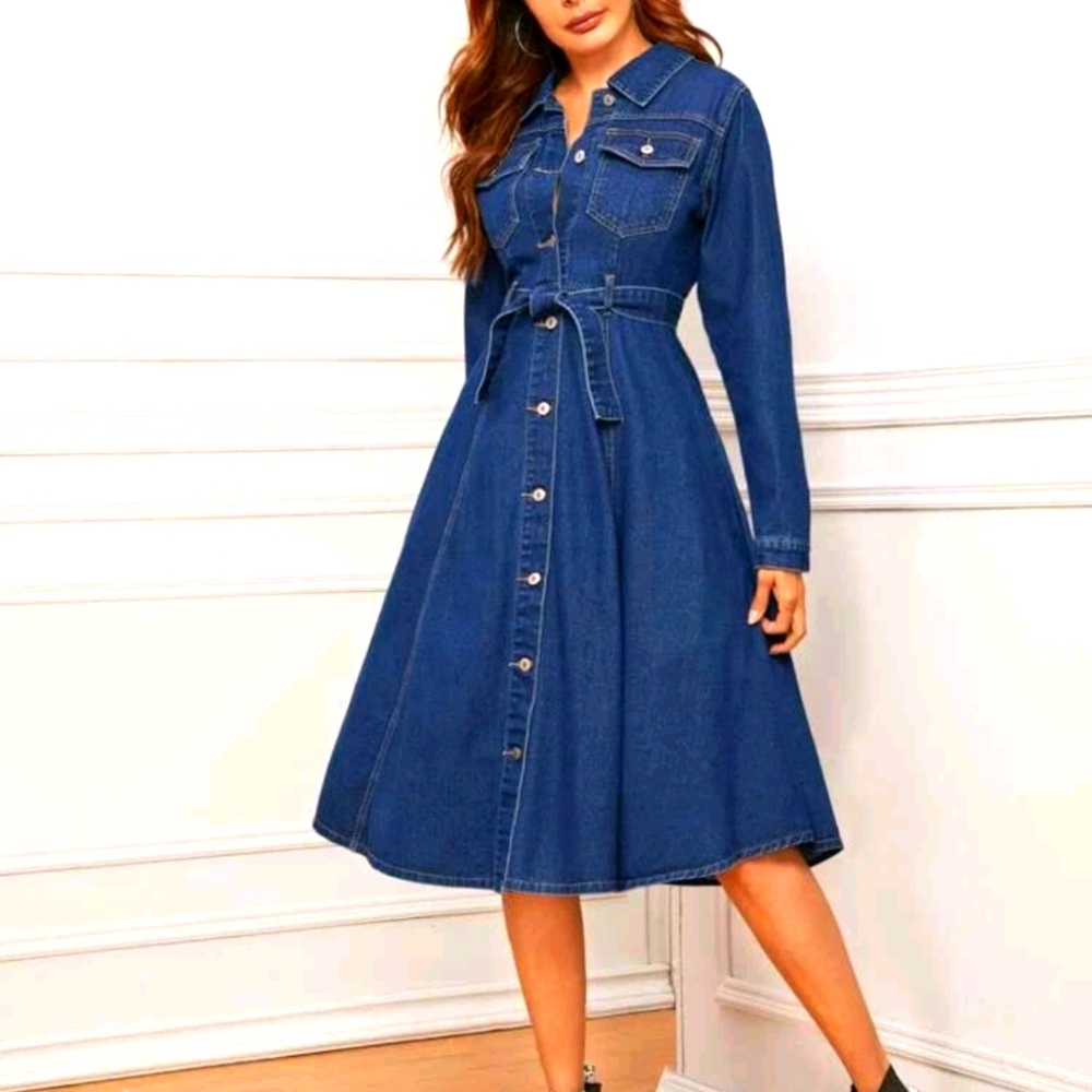 Denim dress, brand new!
